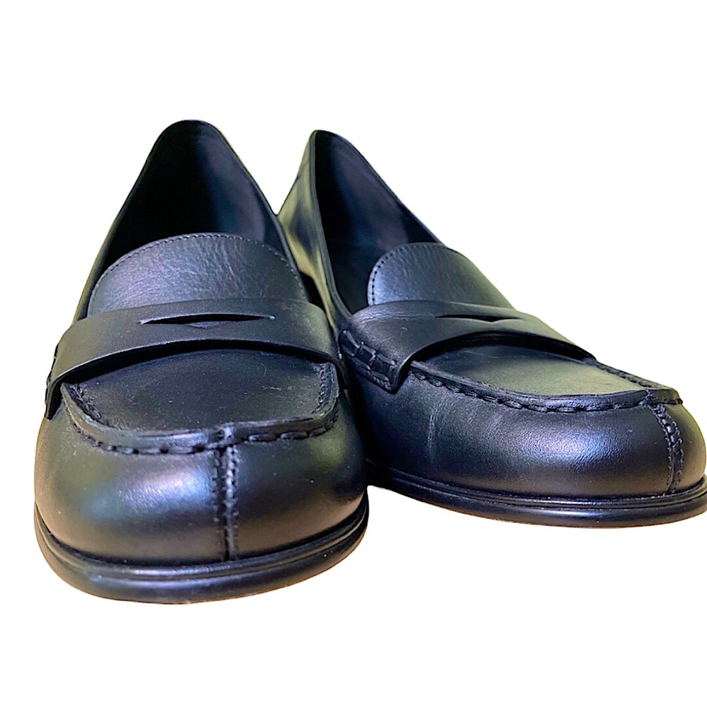 Michael Kors Buchanan Leather Block Heel Loafers - Picture 6 of 11